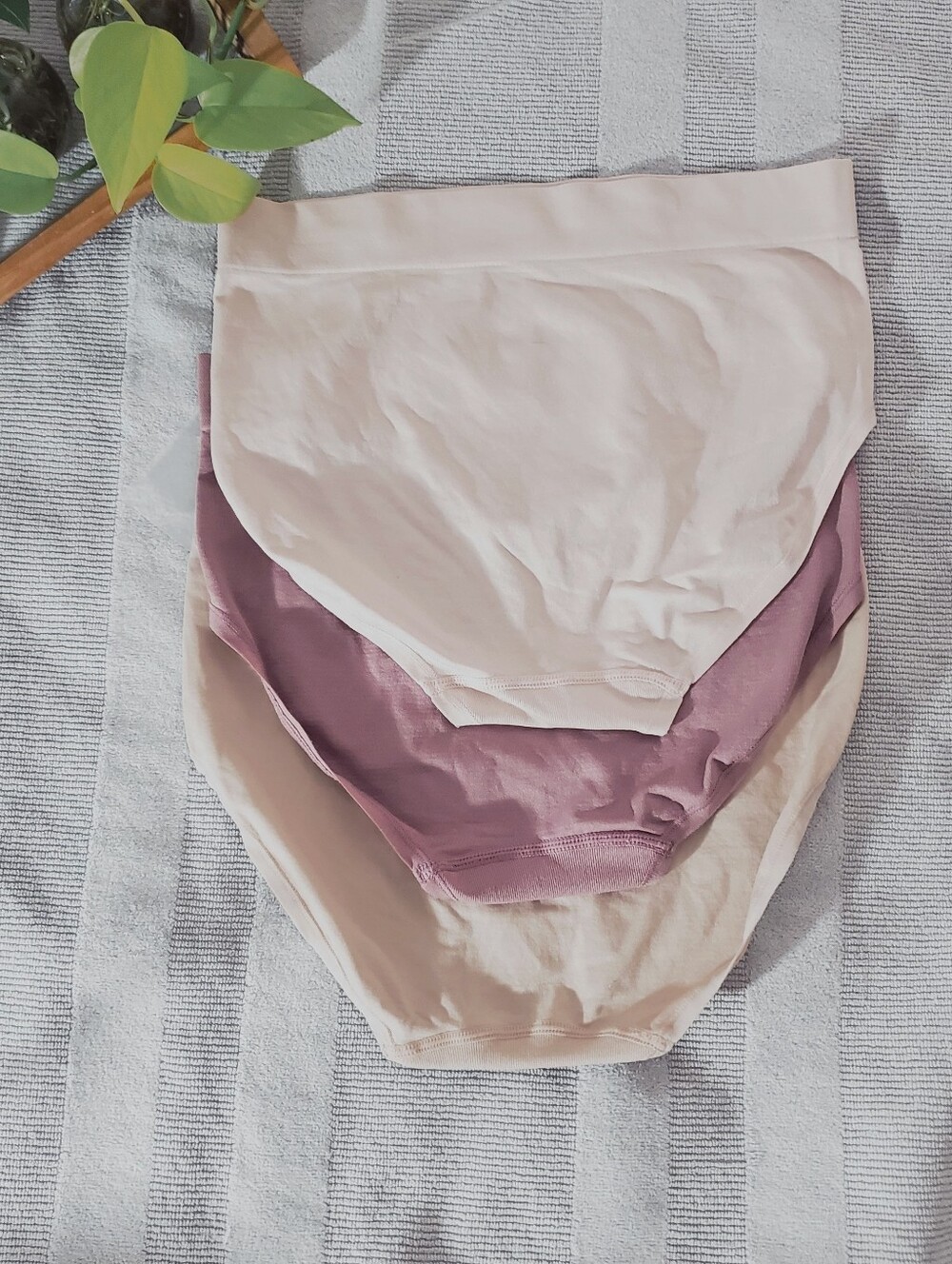 YUMMIE 3 Pack High Waisted Seamless Panties In Neutral Shades - Picture 2 of 4